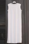 Pamuklu Astar Elbise Beyaz