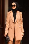Blazer Ceketli Takım Latte