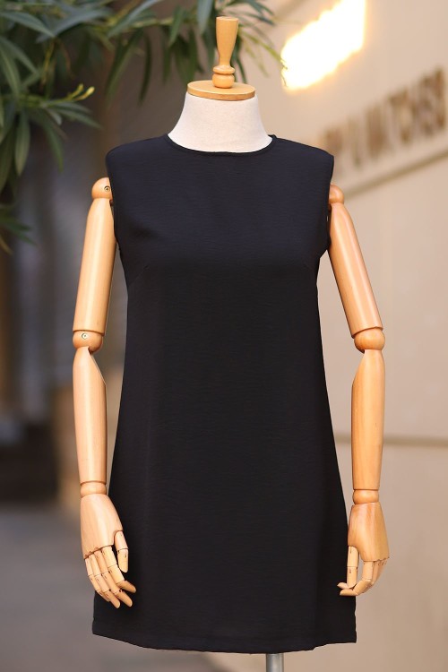 Ayrobin Premium Kalite Orta Boy Tesettür İçlik Siyah