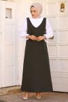 Sena Krep Kumaş Tesettür Jile Haki