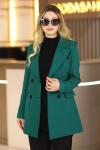 Blazer Astarlı Tesettür Ceket Zümrüt Yeşili