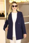 Blazer Astarlı Tesettür Ceket Lacivert