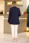 Blazer Astarlı Tesettür Ceket Lacivert