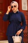 Vera Tensel Tesettür Takım Lacivert