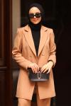 Blazer Ceketli Takım Latte
