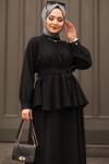 Harika Dora Tesettür Takım Siyah