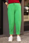 Pensli Keten Tesettür Pantolon Yeşil