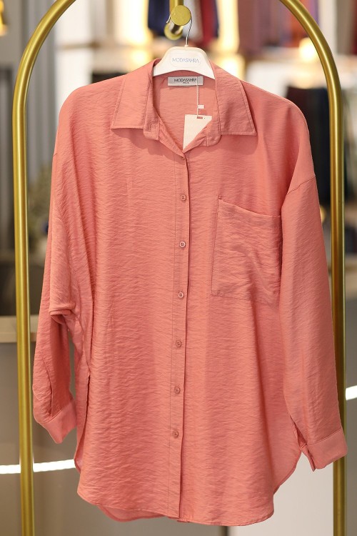 Premium Rahat Basic Cep Gömlek Pudra